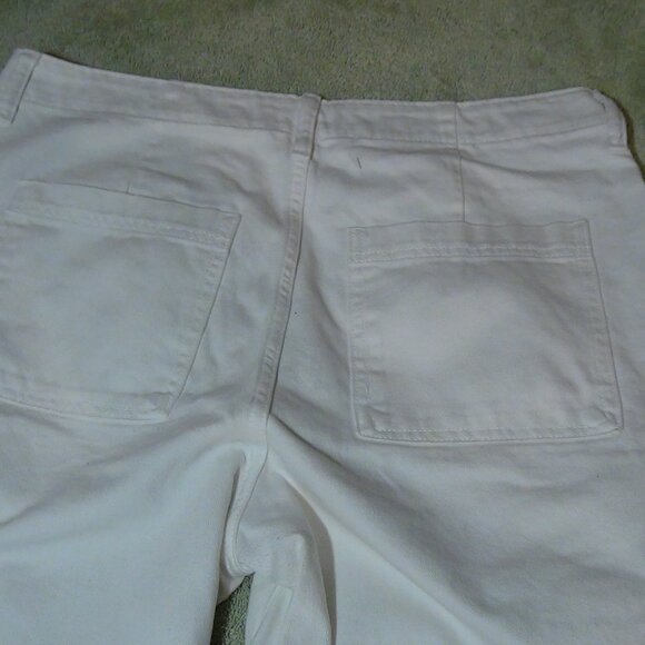 Womens MID-RISE JEANS - Universal Thread, Boyfriend White, Size 12/R - Picture 6 of 15